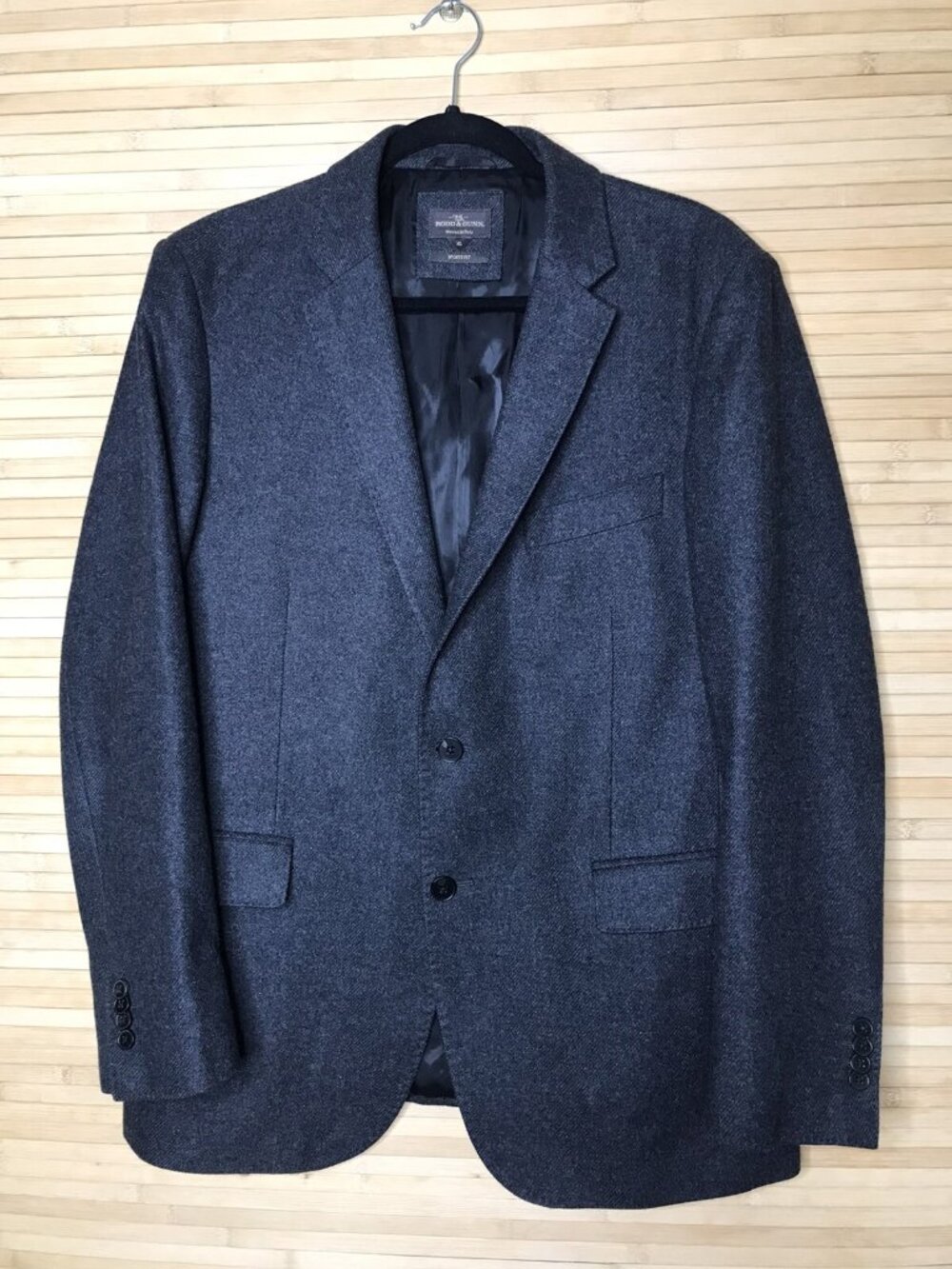 Rodd & Gunn charcoal wool cashmere sports fit coat 2-Btn Blazer Jacket XL